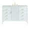 James Martin Vanities 48'' Vanity, Bright White w/ 3 CM Eternal Jasmine Pearl Quartz Top 485-V48-BW-3EJP - alternate 1